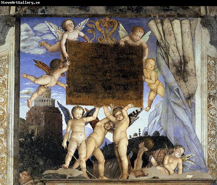 Andrea Mantegna Inscription with Putti